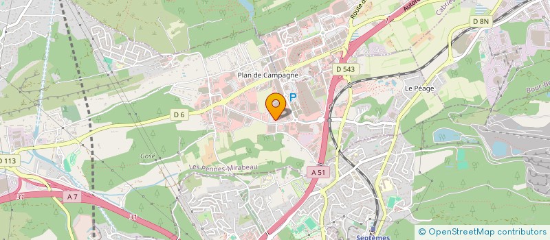 localisation de l'entreprise SARL N.R.G. ENSEIGNES à LES PENNES-MIRABEAU