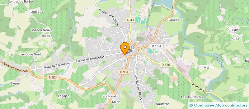 localisation de l'entreprise SARL N.S. FERRIERES  EAUZE