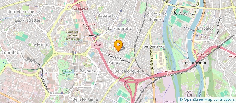 localisation de l'entreprise SARL N.V.  TOULOUSE