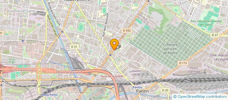 localisation de l'entreprise SARL N2P à PANTIN