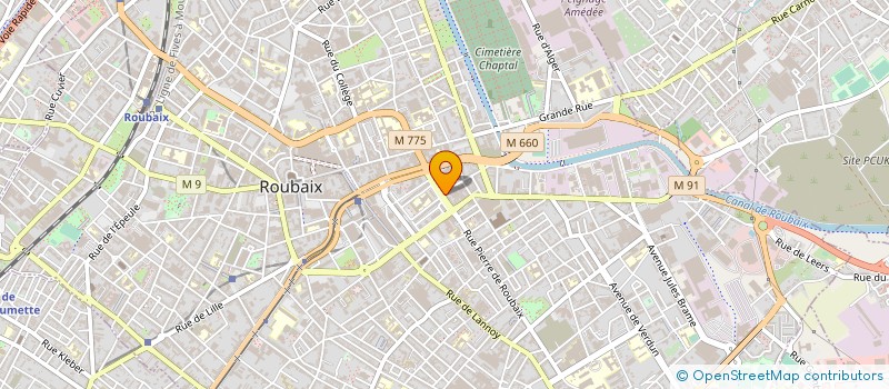 localisation de l'entreprise SARL NAB-LAB à ROUBAIX