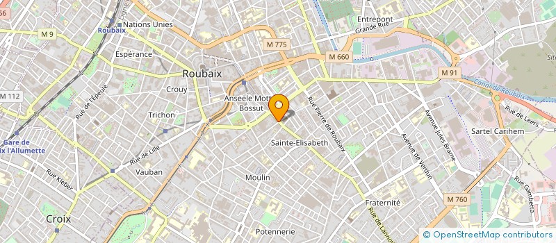 localisation de l'entreprise SARL NABIL à ROUBAIX