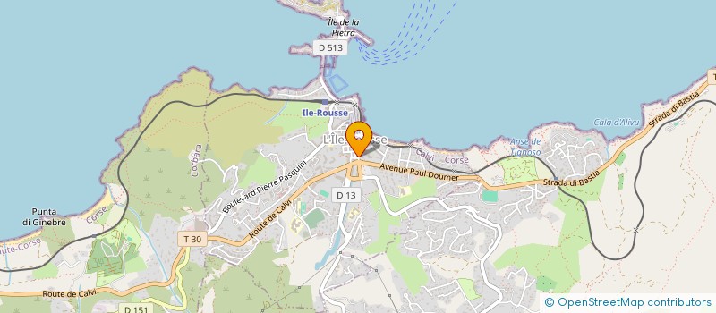 localisation de l'entreprise SARL NADI'TIF à L'ILE-ROUSSE