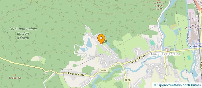 localisation de l'entreprise SARL NADIS  ETIVAL-CLAIREFONTAINE