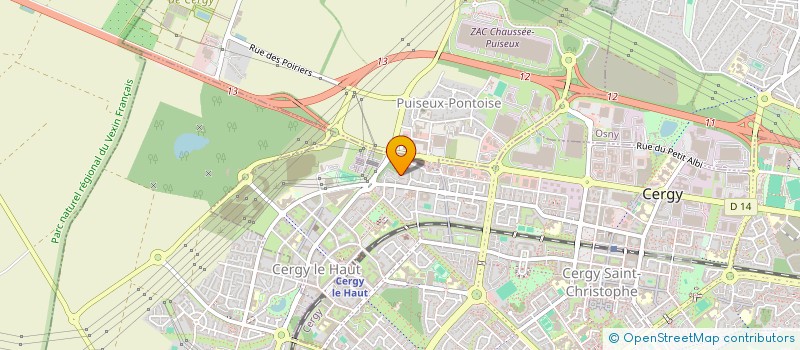 localisation de l'entreprise SARL NAH NEGOCE INTERNATIONAL ET TRANSACTIONS COMMERCIALES  CERGY