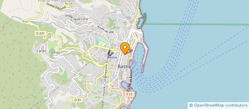 localisation de l'entreprise SARL NAPOLEON à BASTIA