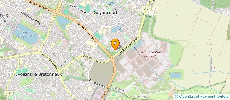 localisation de l'entreprise SARL NASEF  GUYANCOURT