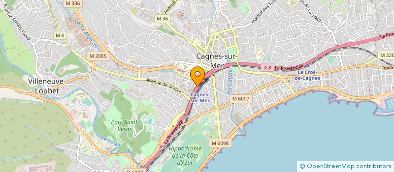 localisation de l'entreprise SARL NATHALIE L  CAGNES-SUR-MER