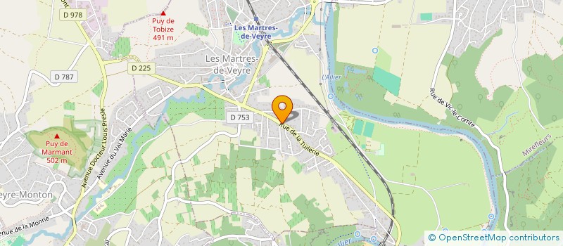 localisation de l'entreprise SARL NATHAN VIZIER  LES MARTRES-DE-VEYRE