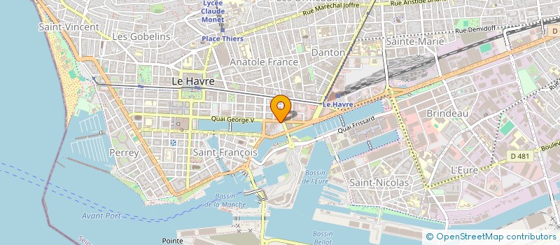 localisation de l'entreprise SARL NATIONAL TRANSPORTS ROUTIERS  LE HAVRE