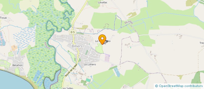 localisation de l'entreprise SARL NATURE OCEAN  BILLIERS