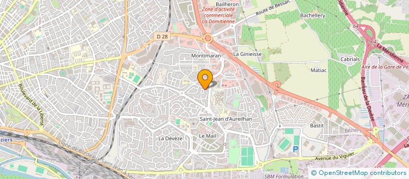 localisation de l'entreprise SARL NAUDET à BEZIERS