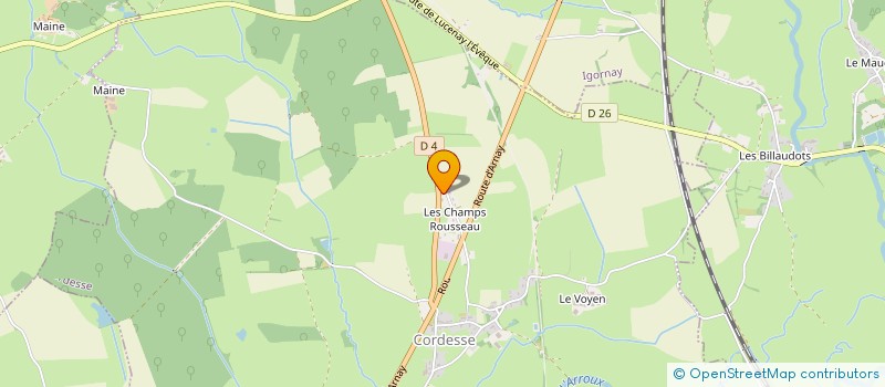 localisation de l'entreprise SARL NAUDIN PIERRE ET FILS  CORDESSE