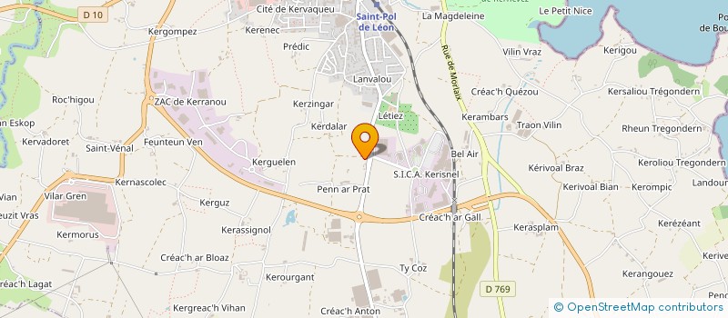 localisation de l'entreprise SARL NAVIG'ELEC à SAINT-POL-DE-LEON