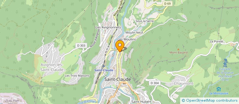 localisation de l'entreprise SARL NAZAR à SAINT-CLAUDE