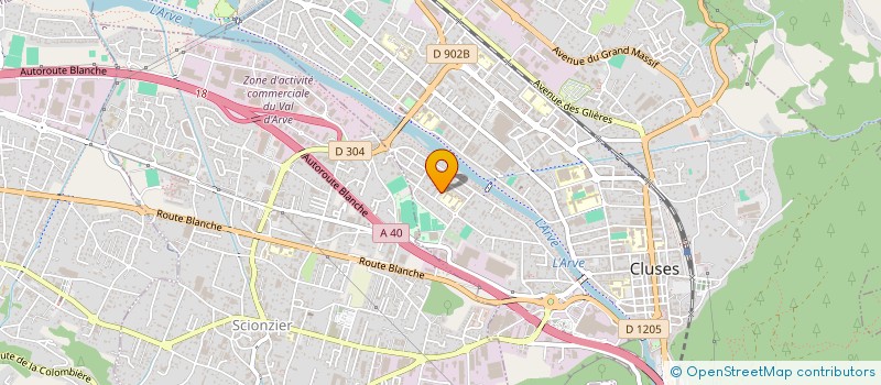 localisation de l'entreprise SARL NBH-AUTO à CLUSES