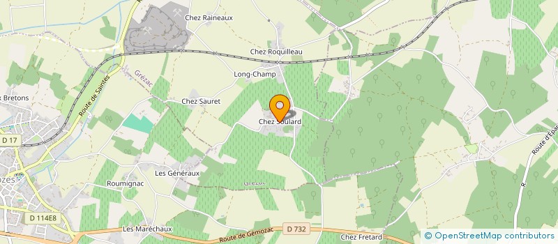 localisation de l'entreprise SARL NEAU ET BELLUTEAU  GREZAC