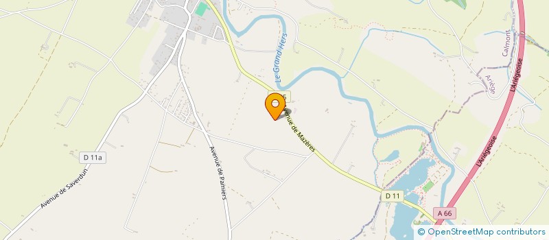 localisation de l'entreprise SARL NEGOCE ANDRE LOUIS à CALMONT