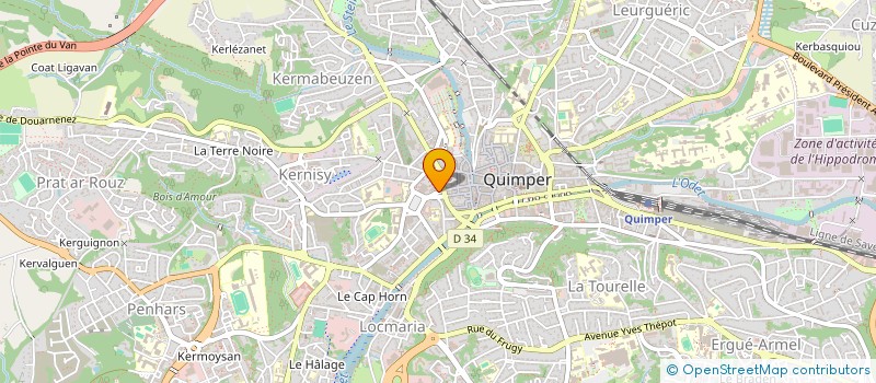 localisation de l'entreprise SARL NEGOTRANS à QUIMPER