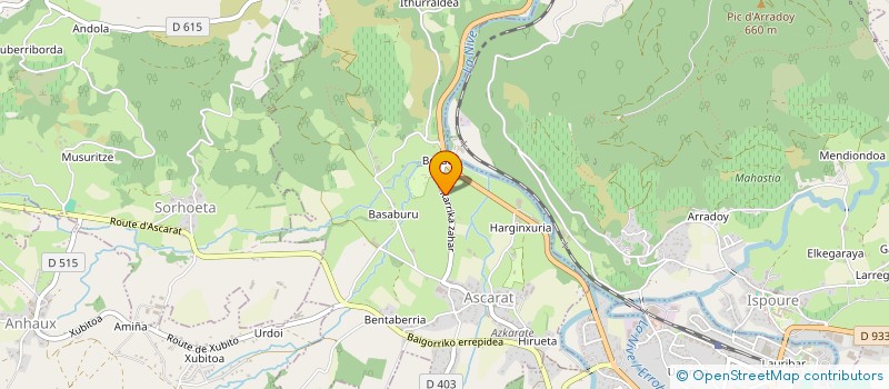 localisation de l'entreprise SARL  NEGUELOUA  BUSSUNARITS-SARRASQUETTE