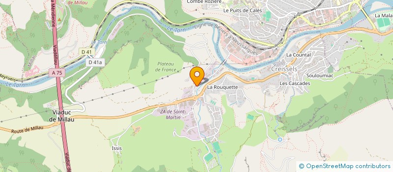 localisation de l'entreprise SARL NEO MAT à CREISSELS