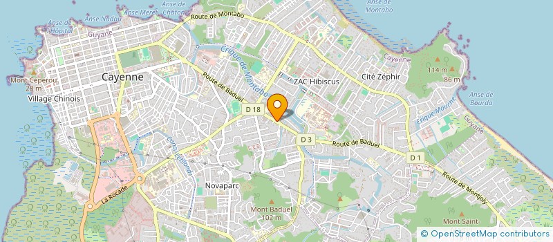 localisation de l'entreprise SARL NEPTUNE  CAYENNE