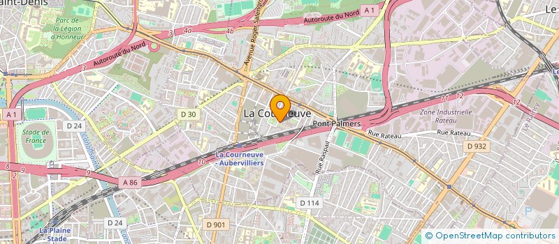 localisation de l'entreprise SARL NET CLEAN SERVICES à LA COURNEUVE