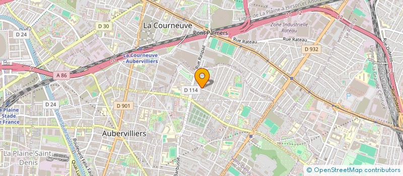 localisation de l'entreprise SARL NET PRESSING à AUBERVILLIERS