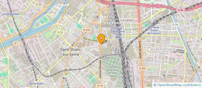 localisation de l'entreprise SARL NET SERVICE+ à SAINT-OUEN-SUR-SEINE