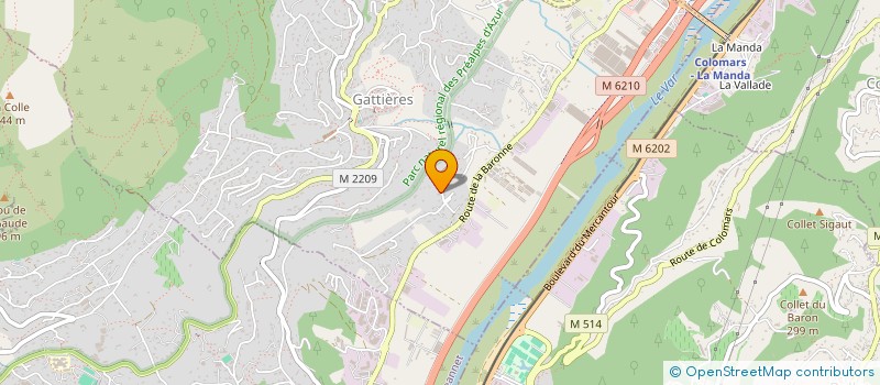 localisation de l'entreprise SARL NEV'ELEC  GATTIERES