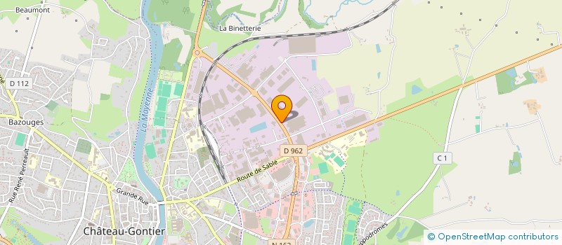 localisation de l'entreprise SARL NEVEU CHRISTIAN à CHATEAU-GONTIER-SUR-MAYENNE