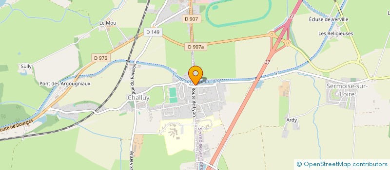 localisation de l'entreprise SARL NEW DRAG CLUB  SERMOISE-SUR-LOIRE