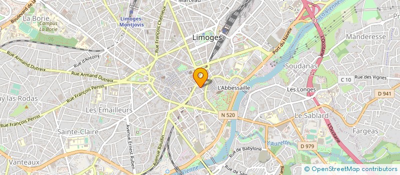 localisation de l'entreprise SARL NEW ENERGY BIOMASSE à LIMOGES