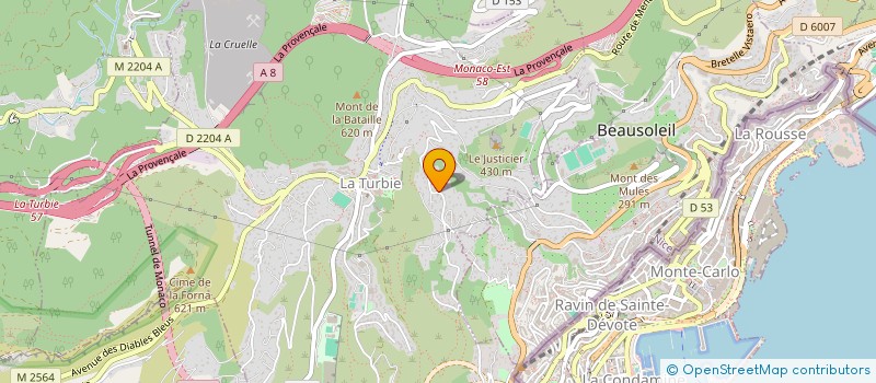 localisation de l'entreprise SARL NEW EXPERIO à LA TURBIE