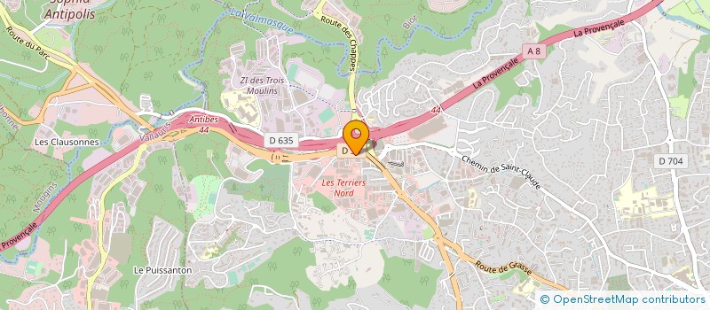 localisation de l'entreprise SARL NEW FITNESS à ANTIBES
