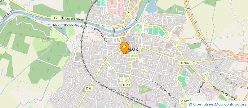 localisation de l'entreprise SARL NEW GAME  DAX