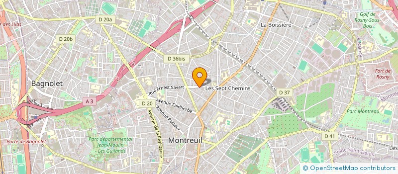 localisation de l'entreprise SARL NEWMOD à MONTREUIL
