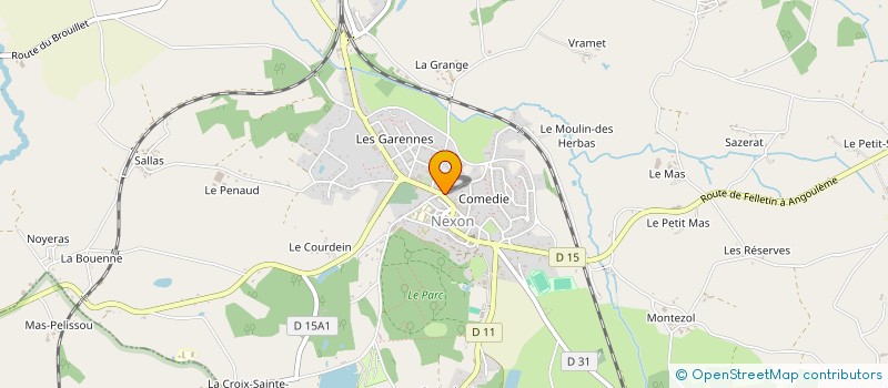 localisation de l'entreprise SARL NEX à NEXON