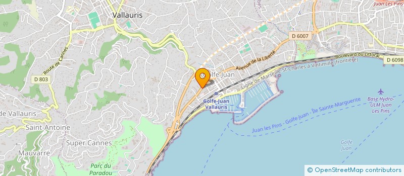 localisation de l'entreprise SARL NICLOUX à VALLAURIS