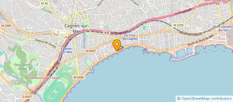 localisation de l'entreprise SARL NICOLAS à CAGNES-SUR-MER