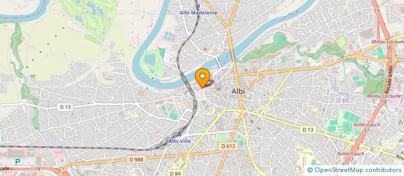 localisation de l'entreprise SARL NICOLAS à ALBI