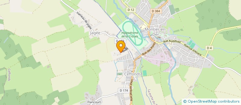 localisation de l'entreprise SARL NICOLAS BRISSOT à CEFFONDS