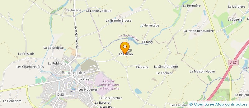 localisation de l'entreprise SARL NICOLAS GODET à BEAUREPAIRE