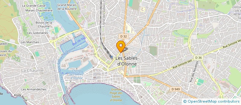 localisation de l'entreprise SARL NICOLAS JOLY à LES SABLES D'OLONNE