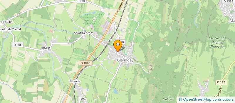 localisation de l'entreprise SARL NICOLE  GEVINGEY