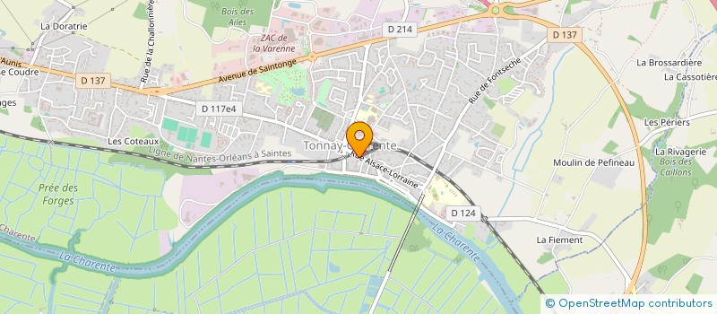localisation de l'entreprise SARL NICOLEAU à TONNAY-CHARENTE