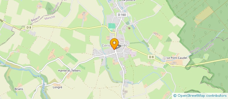 localisation de l'entreprise SARL NICOLLE à CERISY-LA-FORET