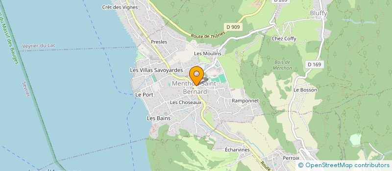 localisation de l'entreprise SARL NICOUD à MENTHON-SAINT-BERNARD