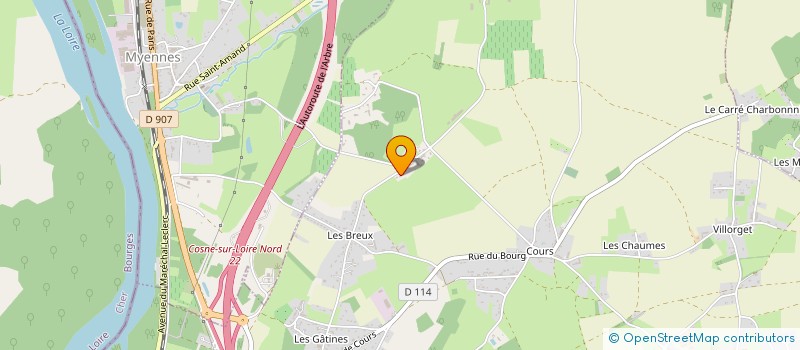 localisation de l'entreprise SARL NIEVRE PROTECTION INCENDIE à COSNE-COURS-SUR-LOIRE