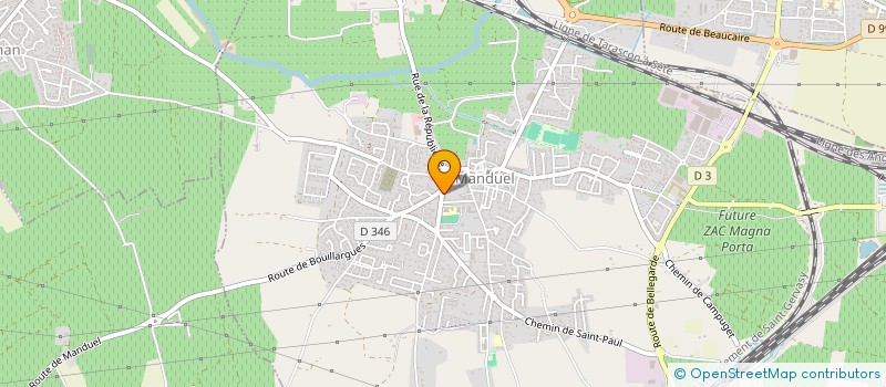 localisation de l'entreprise SARL NIMES EXPRESS  MANDUEL